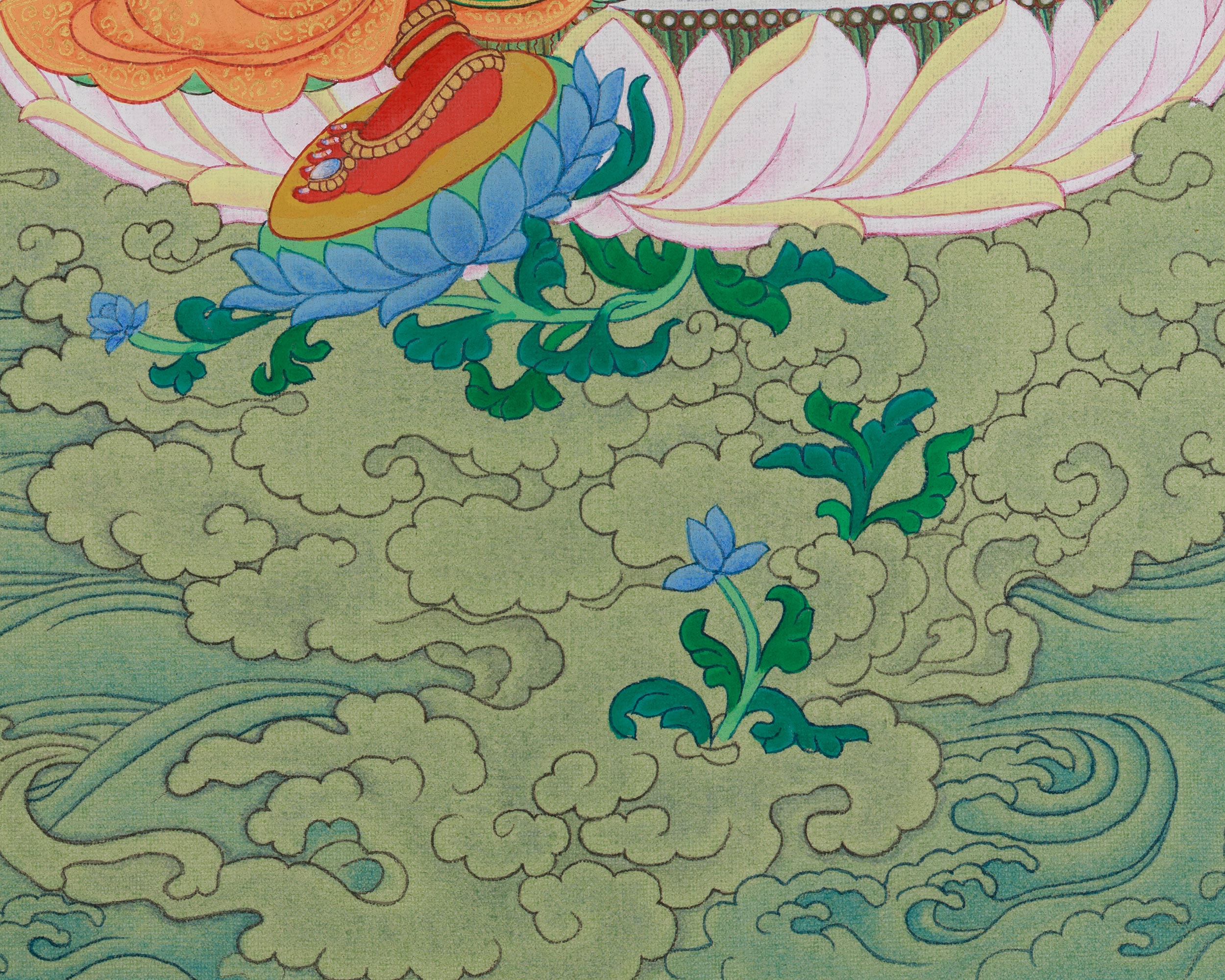 Red Tara Tibetan Thangka | Feminine Force of Transformation