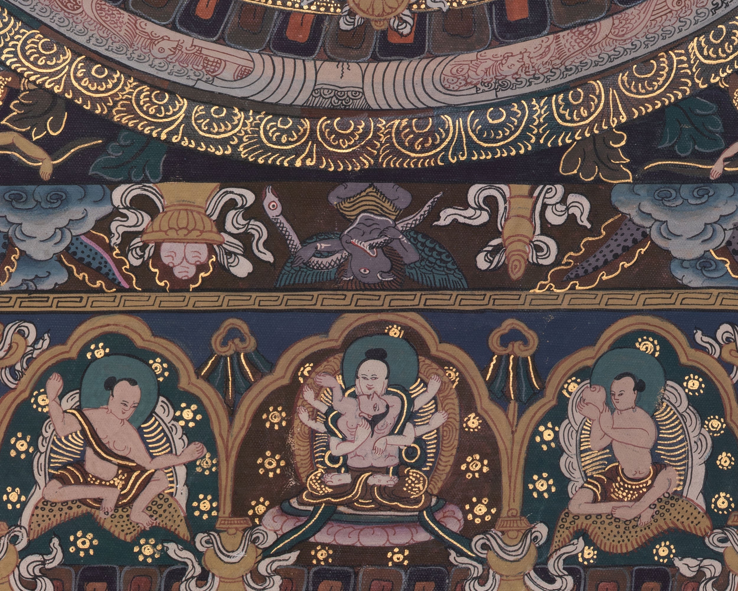 Traditional Vairocana Buddha Mandala | Thangka For Meditation Practice
