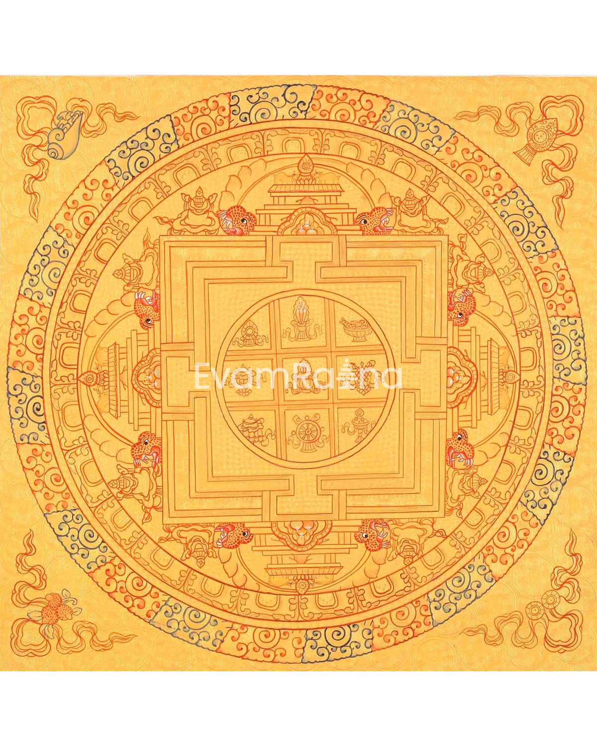 8 Auspicious Mandala Thangka