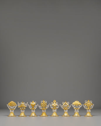 Handmade Tibetan 8 Auspicious Symbols  