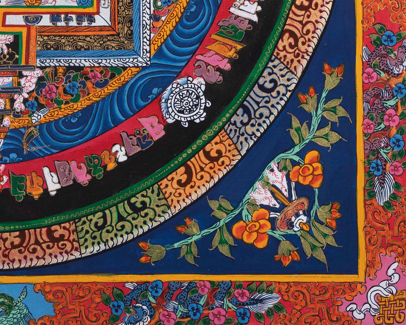 Thangka Art of Kalachakra Mandala | Wall Decoration Painting