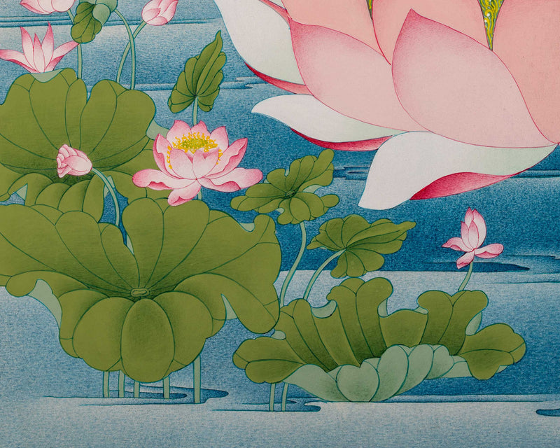 Uniquely Painted Shakyamuni Thangka