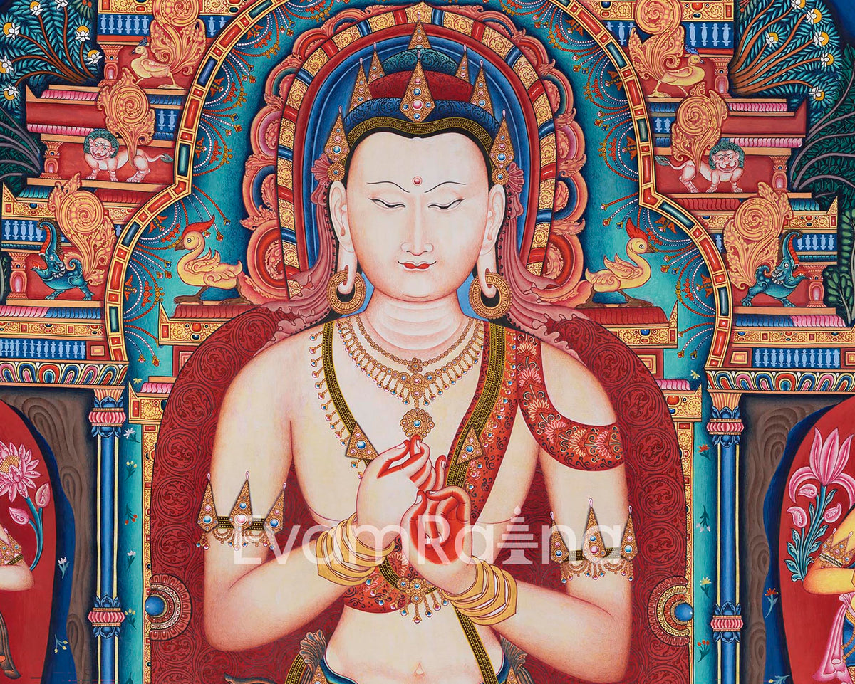 High-Quality Print Of Buddha Vairocana | Transcendent Buddha Of Vajrayana Buddhism