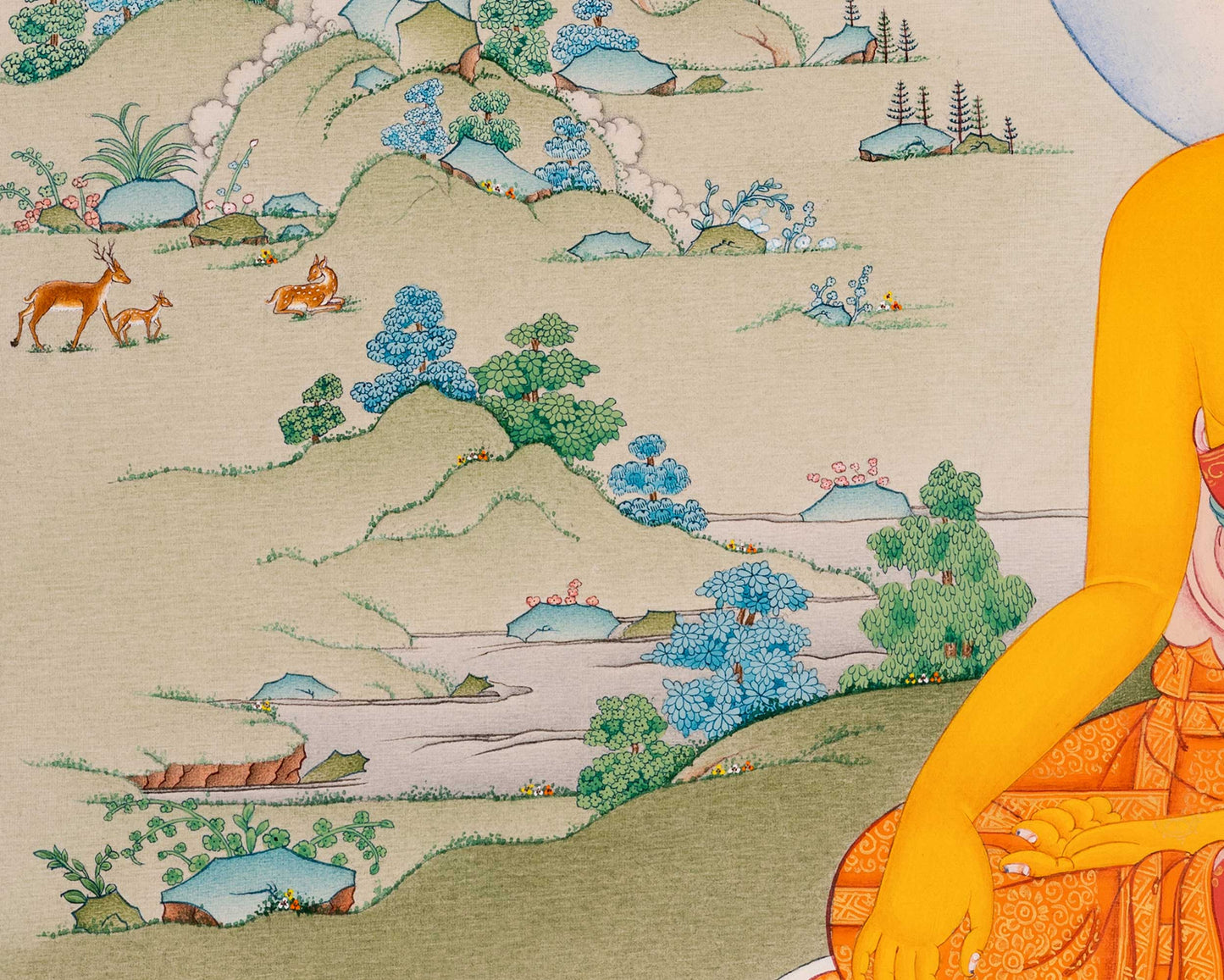 Buddha Shakyamuni Thangka: A Unique Depiction