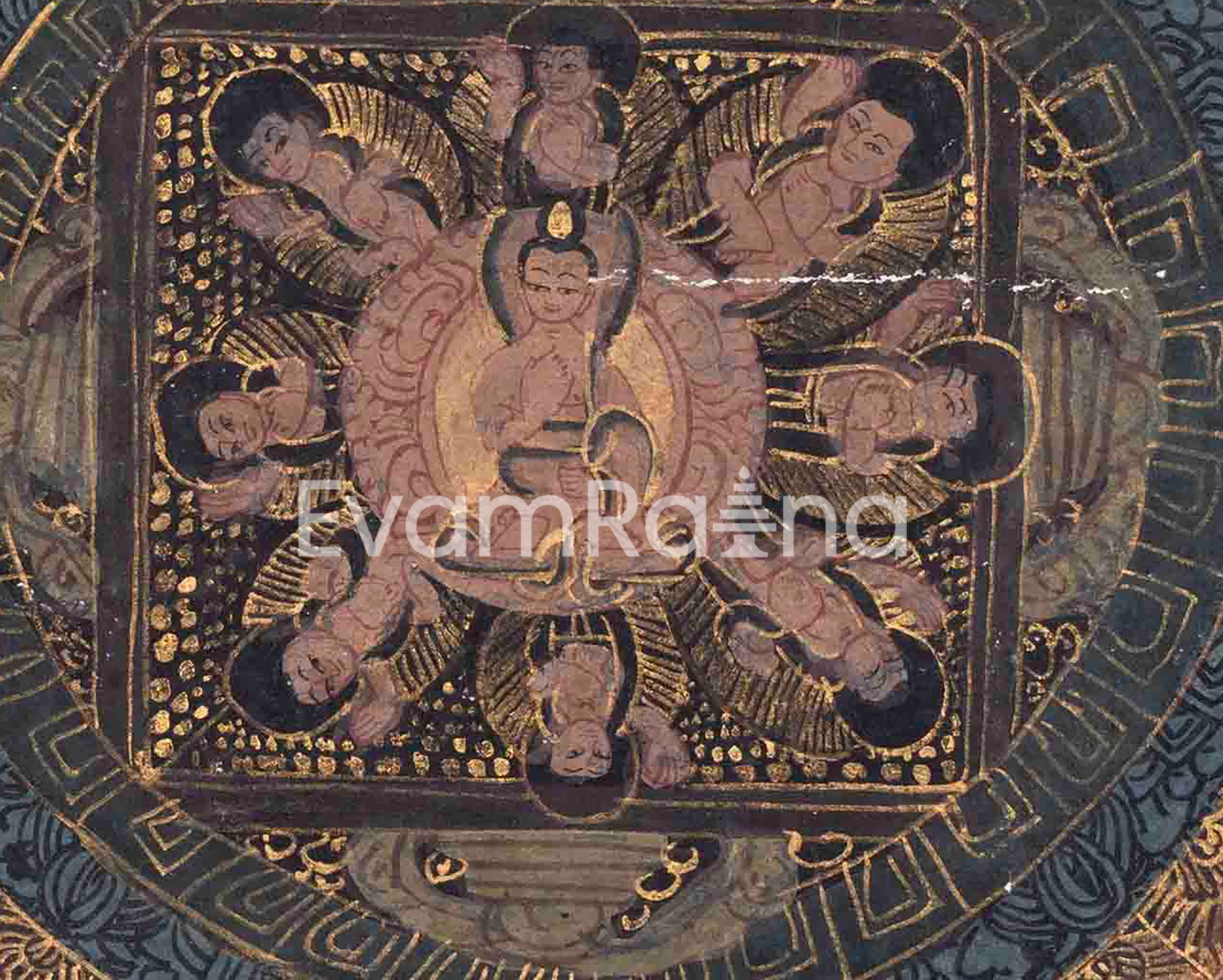 Vintage Buddha Mandala | Buddhist Art