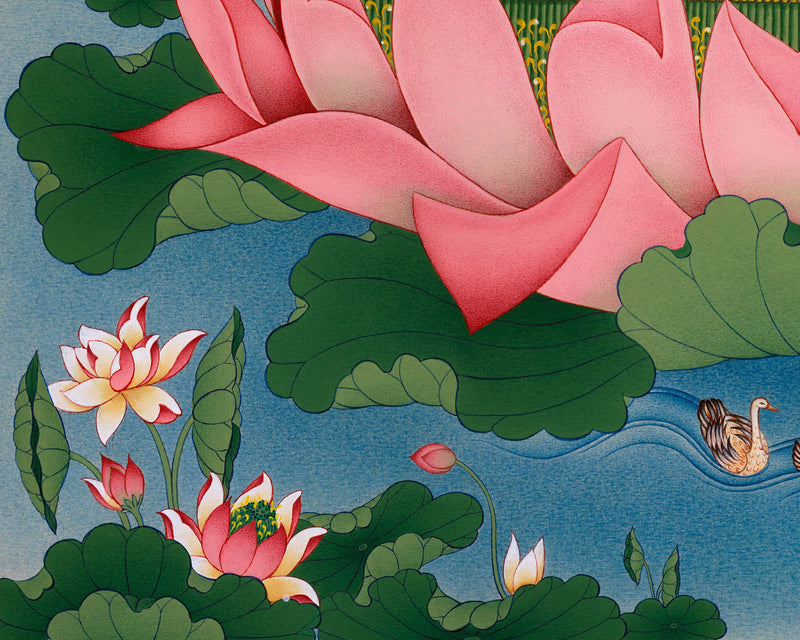 Radiant Grace: An Exquisite White Tara Thangka, Unique Depiction in Exceptional Quality