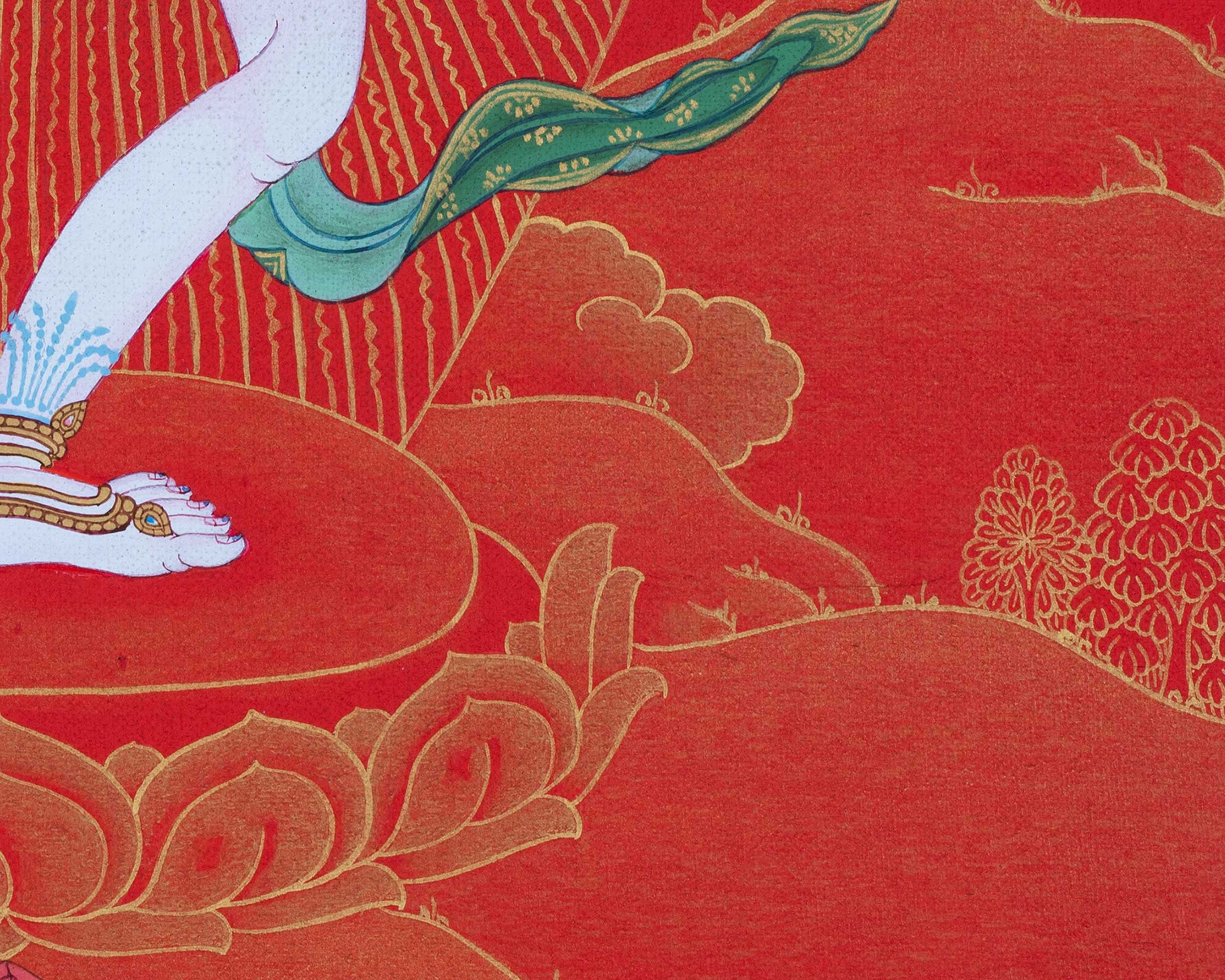 Radiant Mother Machig Labdron Thangka