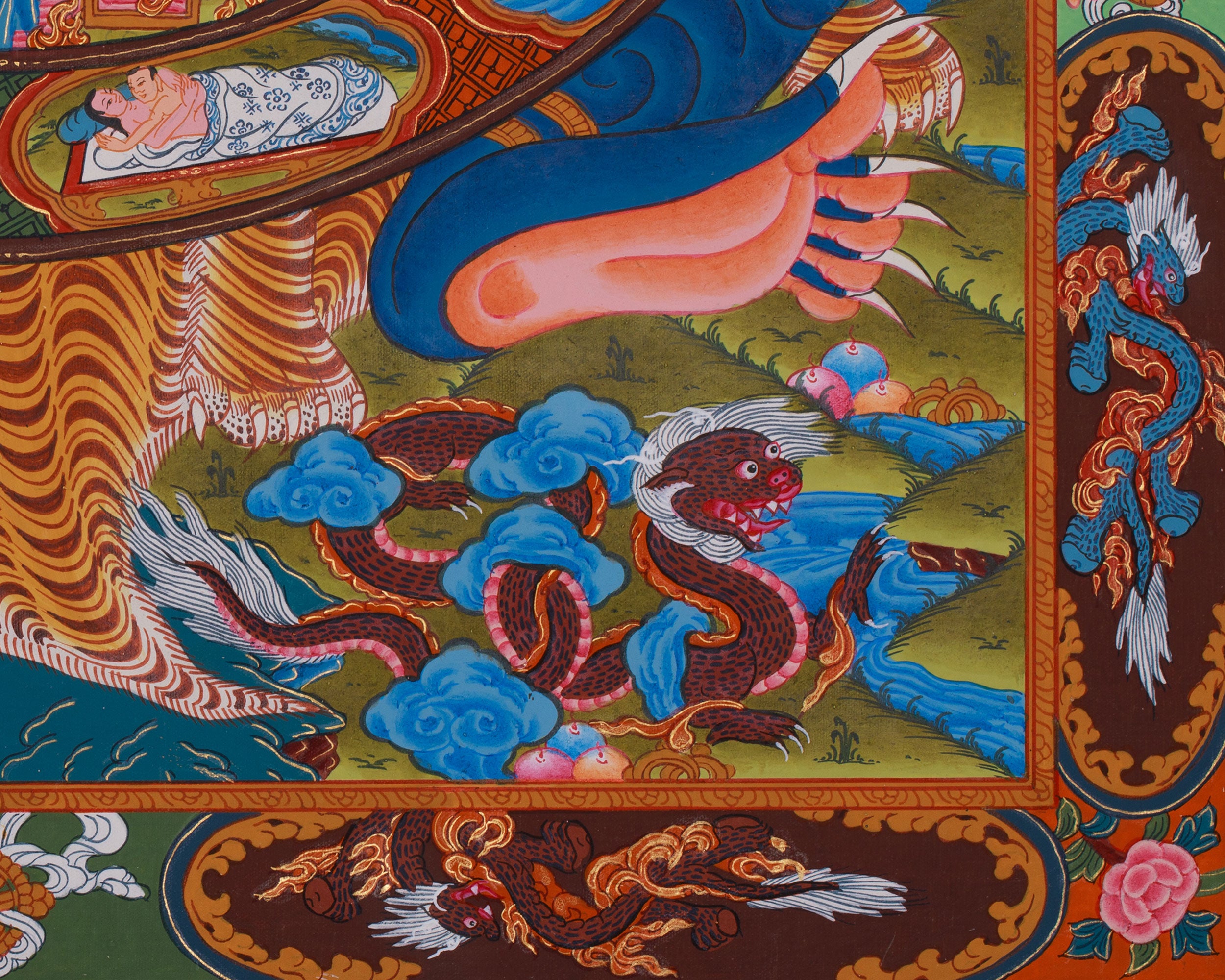 Wheel of Life Samsara Thangka | Cycle of Existence and Path to Enlightenment