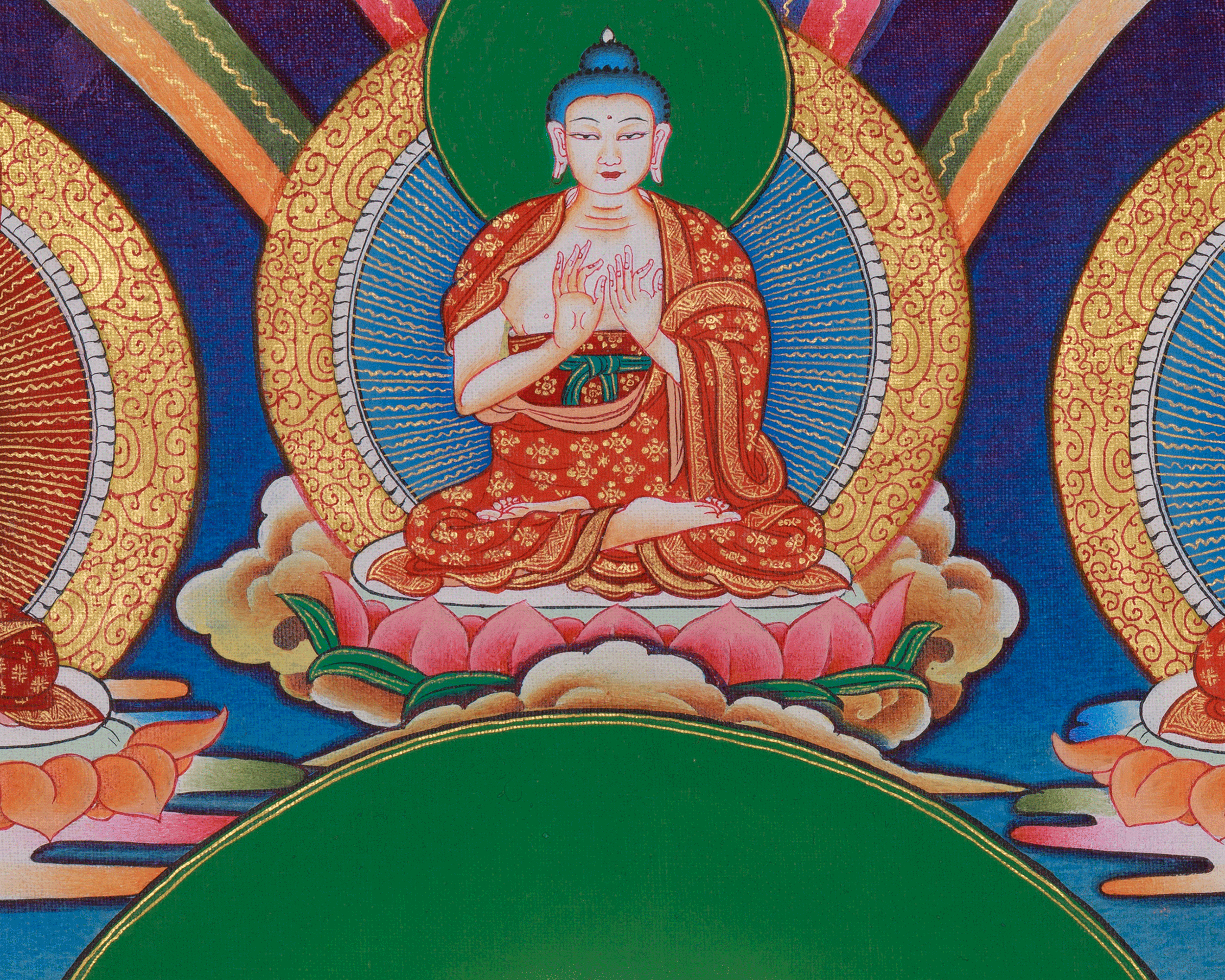 Buddhist Amitabha Buddha Thangka | Pure Land Buddhism