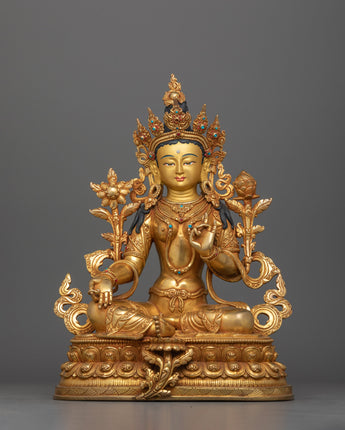 traditionally-handcarved-green-tara