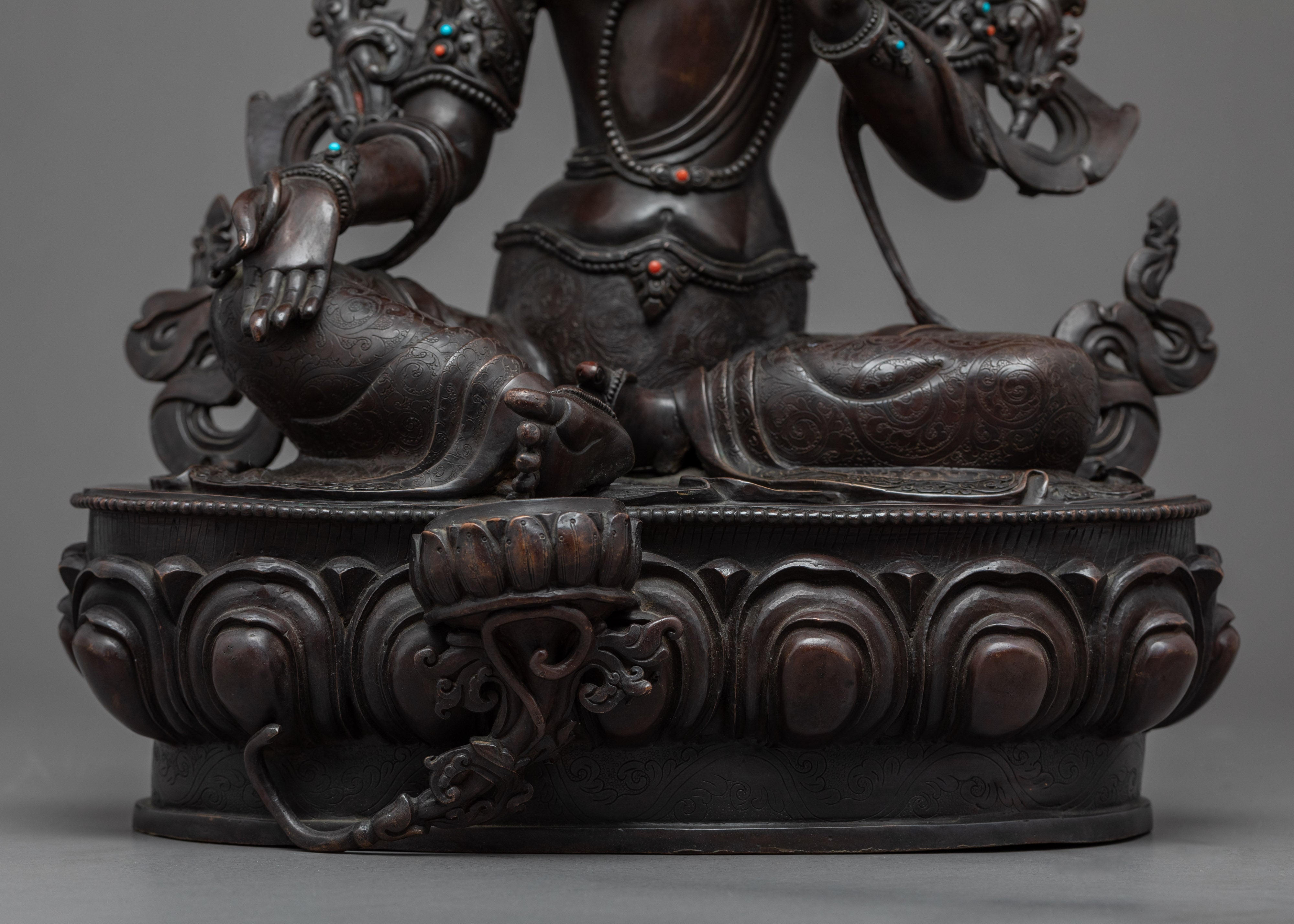 Handmade Green Tara Statue | Compassionate Deity