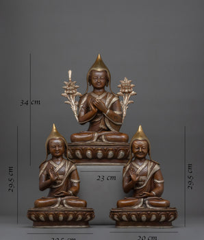 tsongkhapa-and-disciples-statue-set
