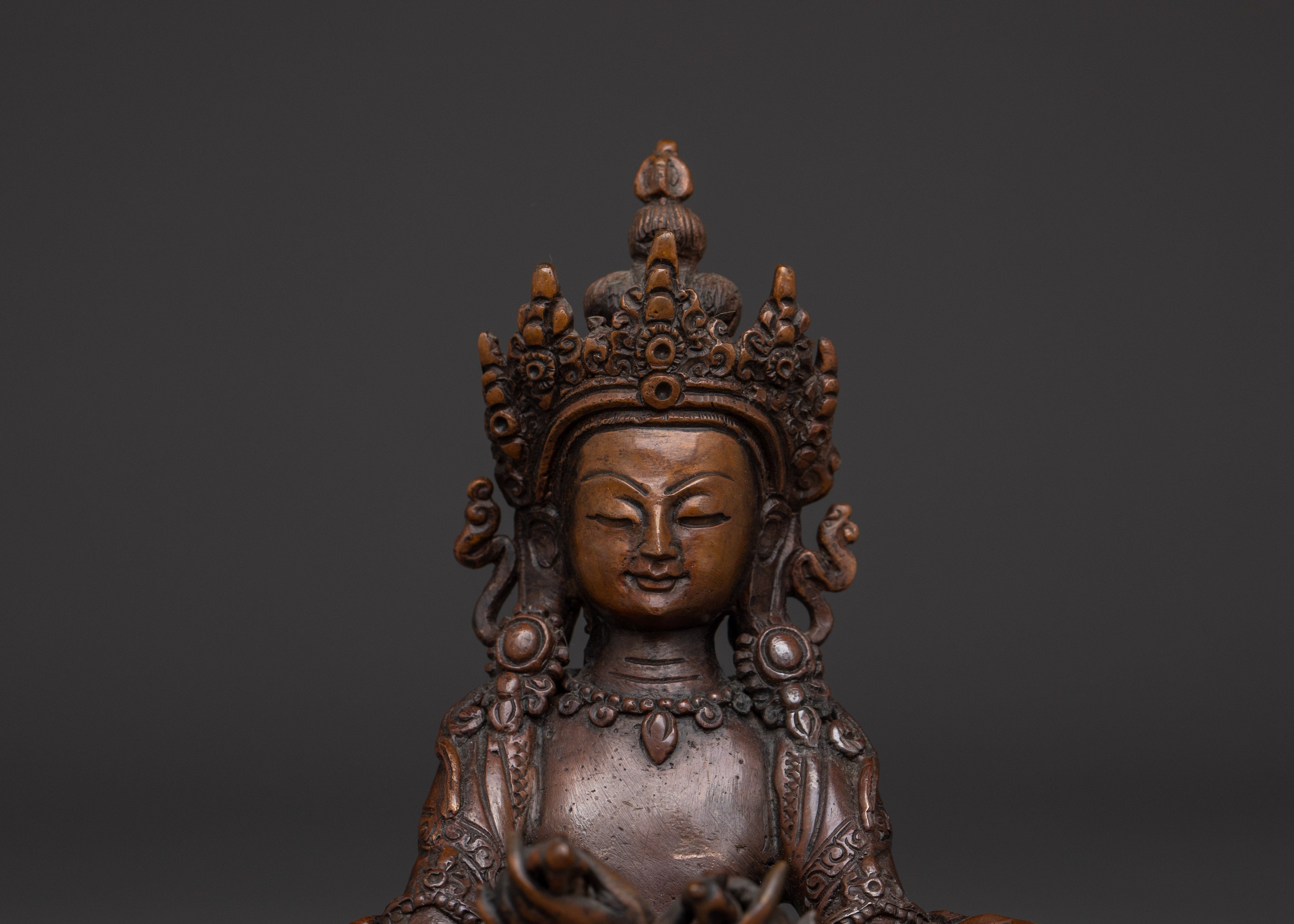 Oxidized Statue of Primordial Buddha Vajradhara | Union of Wisdom and Compassion