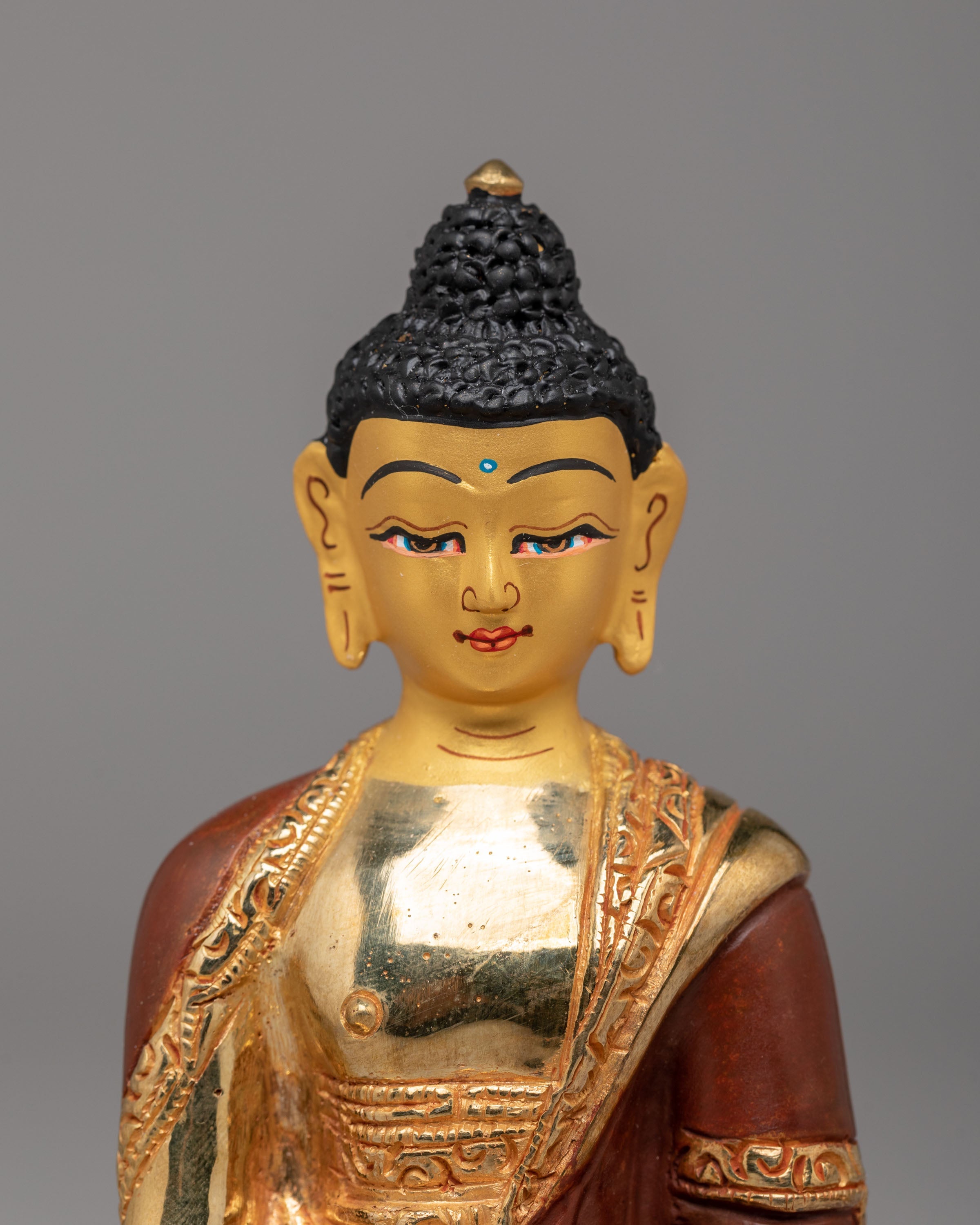 Gold Plated Three Buddha Set | Shakyamuni, Medicine Buddha & Amitabha Altar Decor