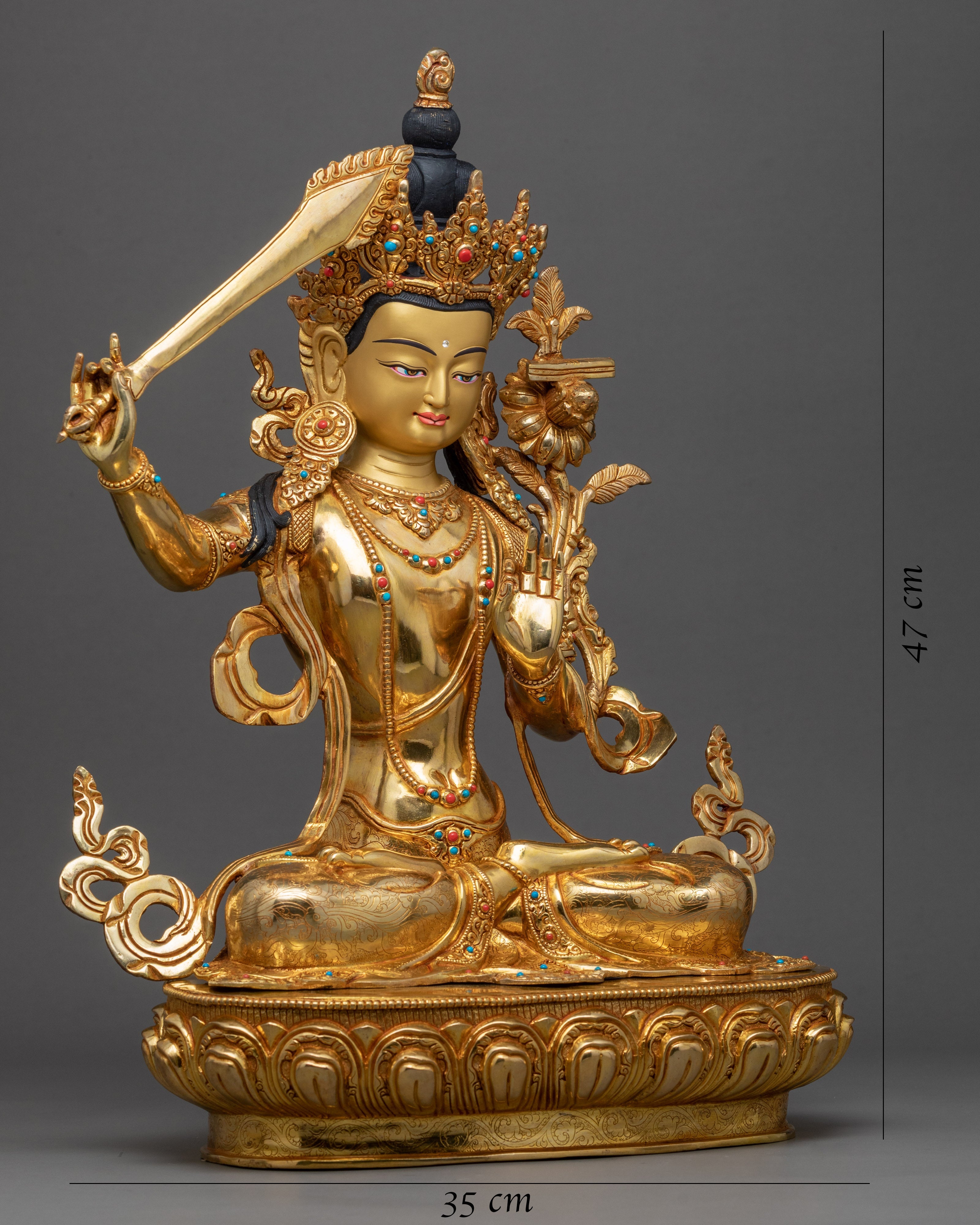 Manjushri Boddhisattva Sculpture | Himalayan Art
