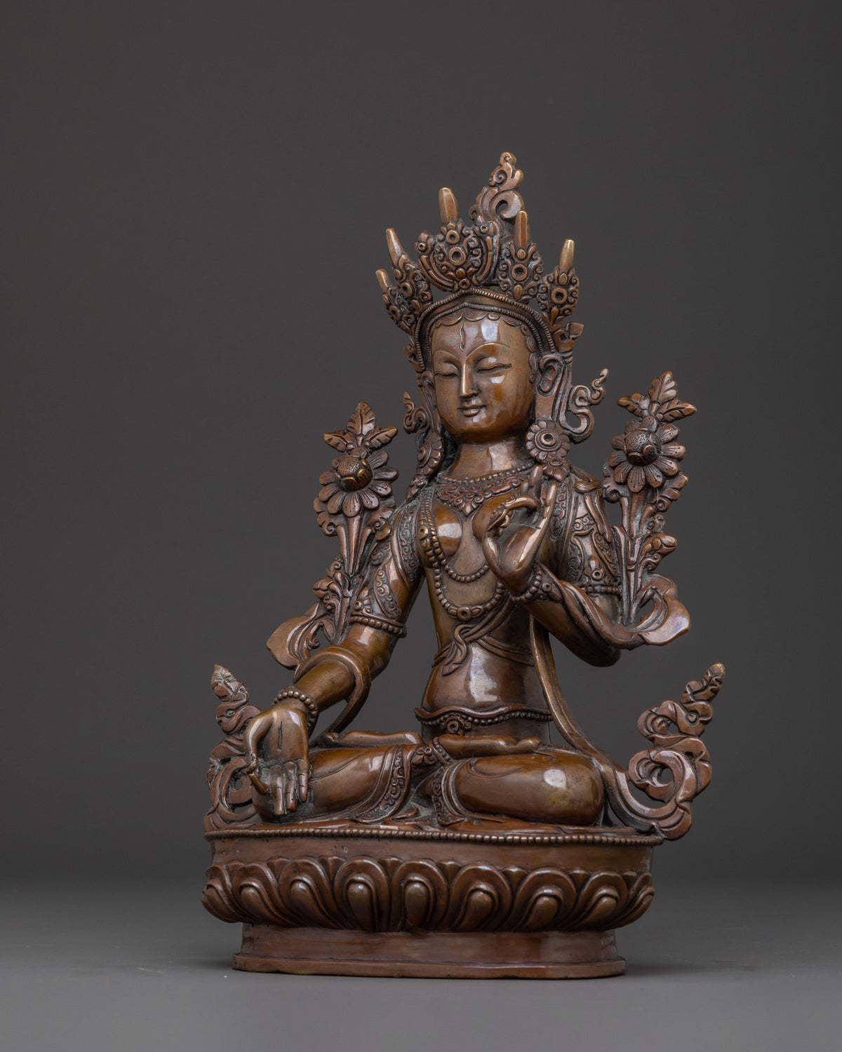 White Tara Spiritual Deity Statue | Embodiment of Compassion, Healing, and Longevity