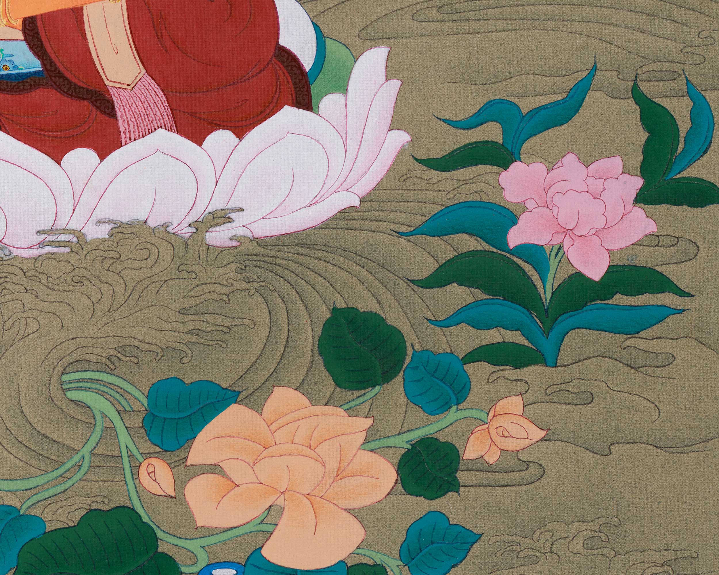 Manjushri Bodhisattva Painting | The Wisdom Deity in Tibetan Buddhist Art