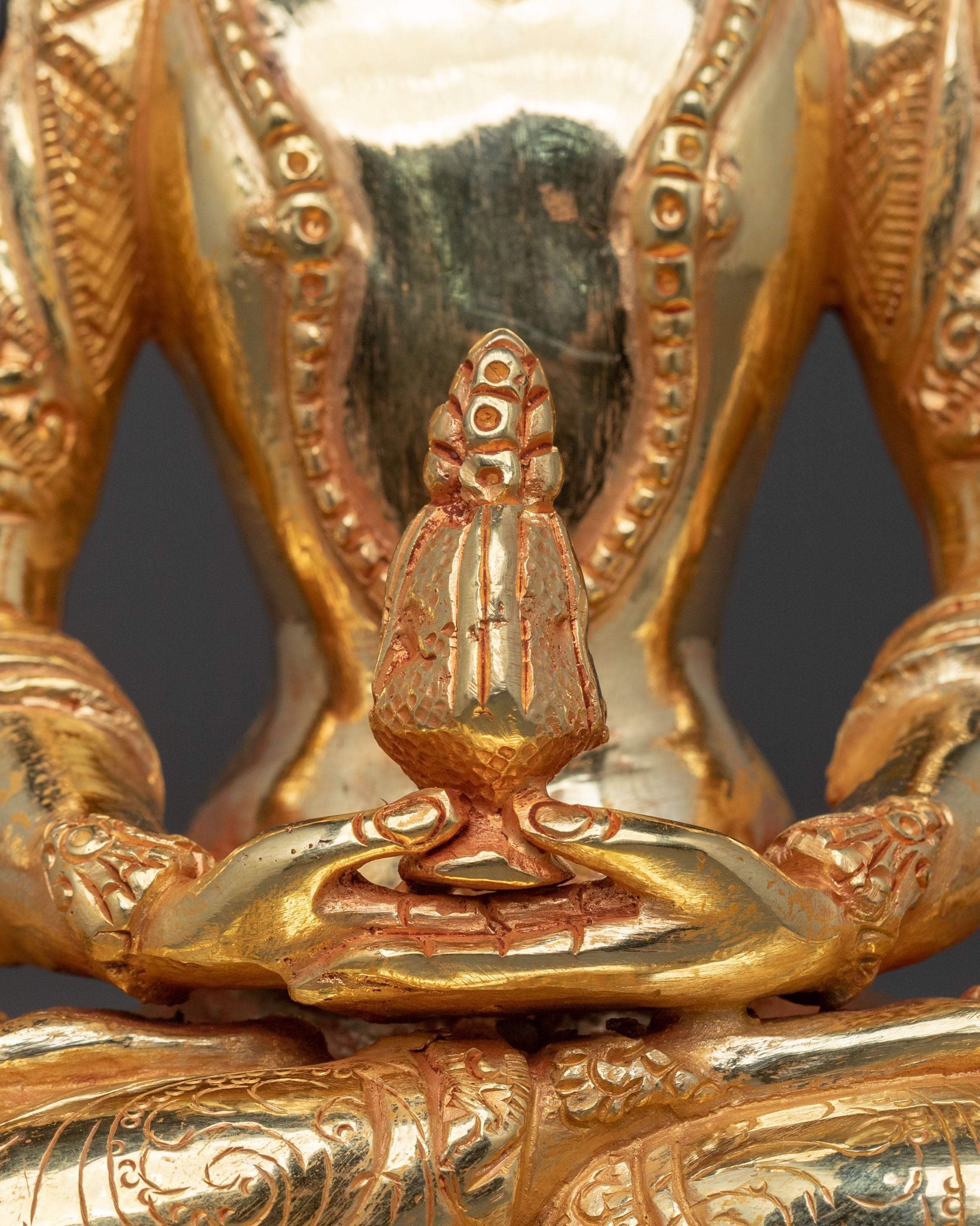 Handcrafted Amitayus Spiritual Statue | Tibetan Buddhist Long Life Deity