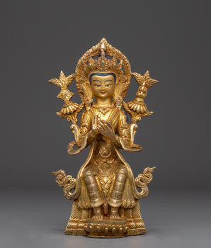 Future Buddha Maitreya Handmade Statue 