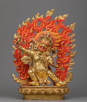 vajrapani gilt statue