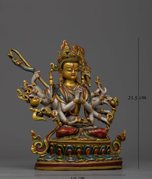 Elegant White-Hued Cundi | Icon of Wisdom and Serenity