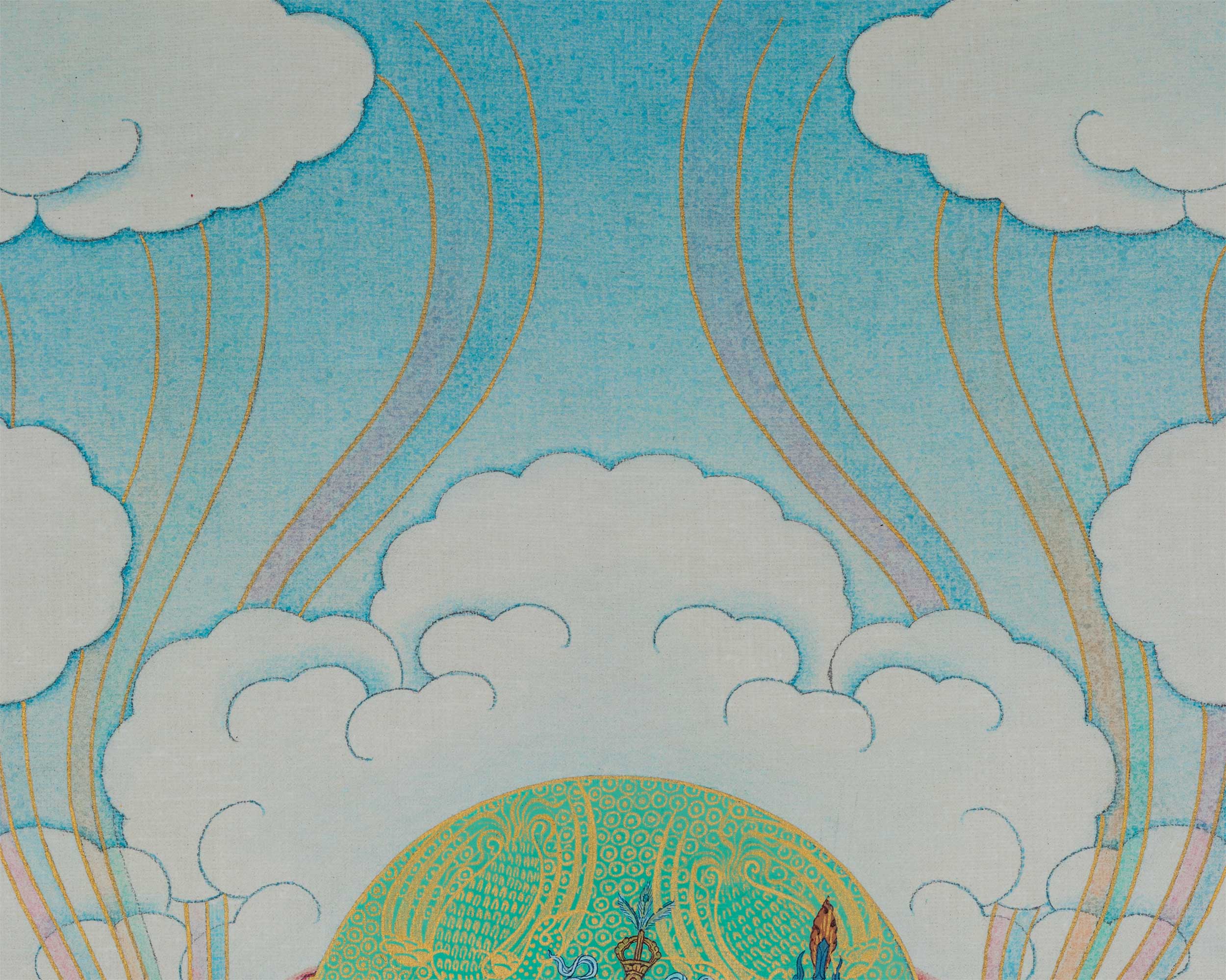 Thangka Print Of The Great Teacher | Guru Rinpoche Digital Print | Guru Padmasambhava For Meditation