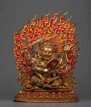 Four Armed Mahakala with consort