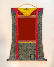 Blue Silk Brocade Fabric for Thangka
