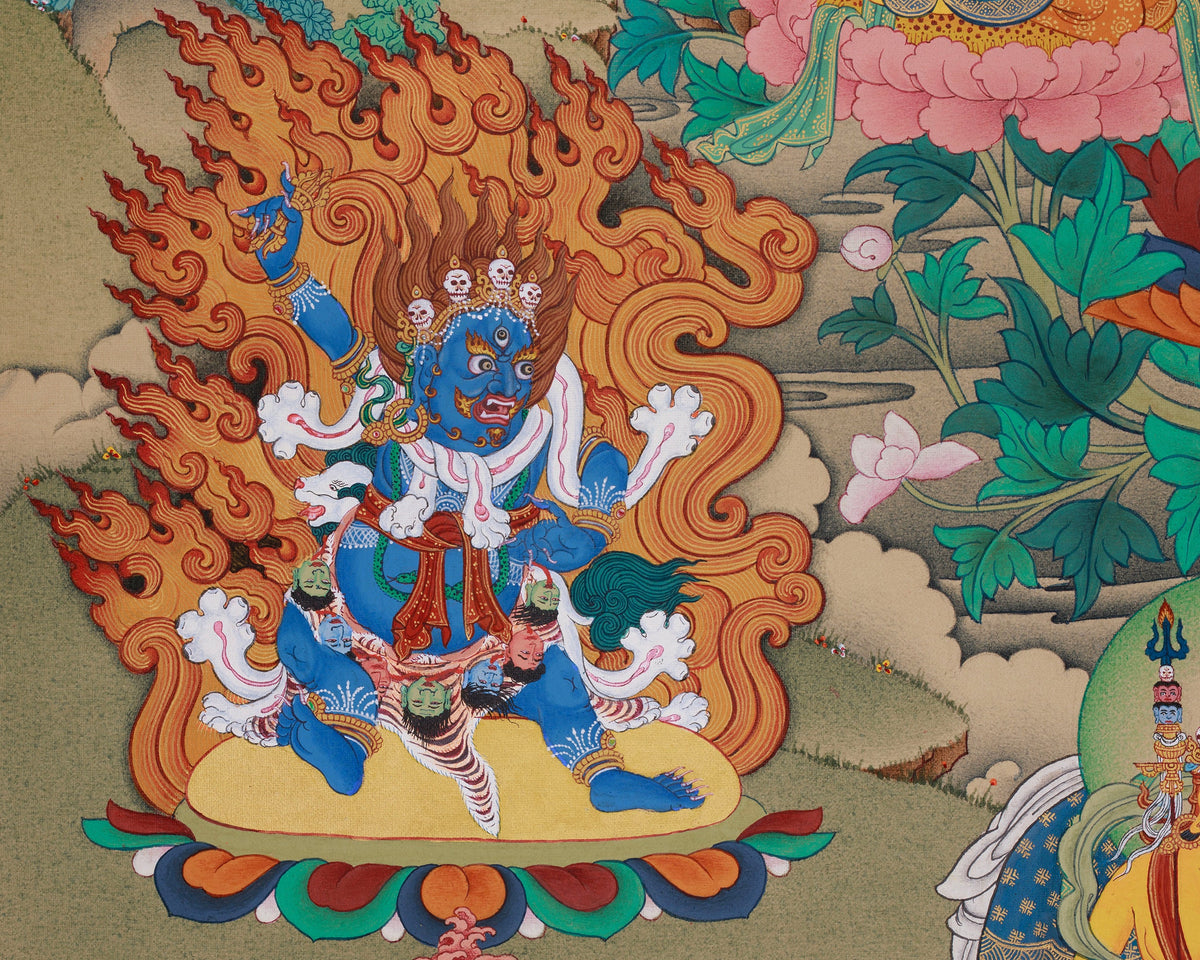 Guru Sangye Painting | Divine Buddhist Art of Guru Rinpoche’s Enlightened Form