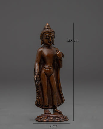  Dipankara Buddha in Oxidized Copper