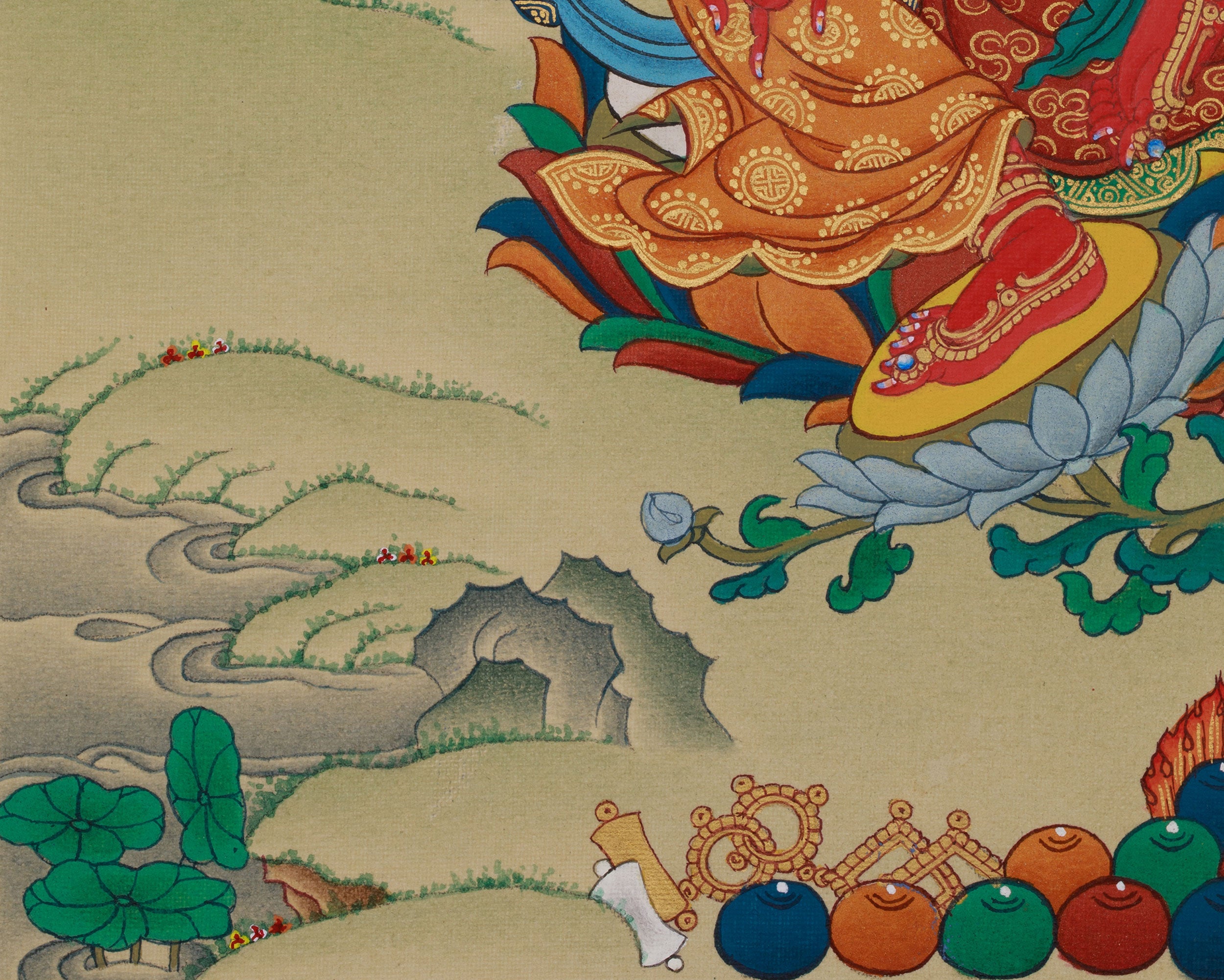 Vajrayana Deity Red Tara Thangka | Tibetan Deity of Compassionate Power