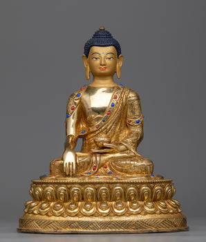 buddha-shakyamuni-gilt-Sculpture