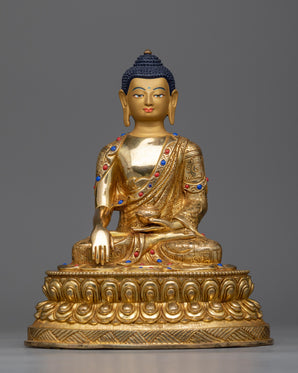 buddha-shakyamuni-gilt-Sculpture