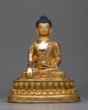 buddha-shakyamuni-gilt-Sculpture