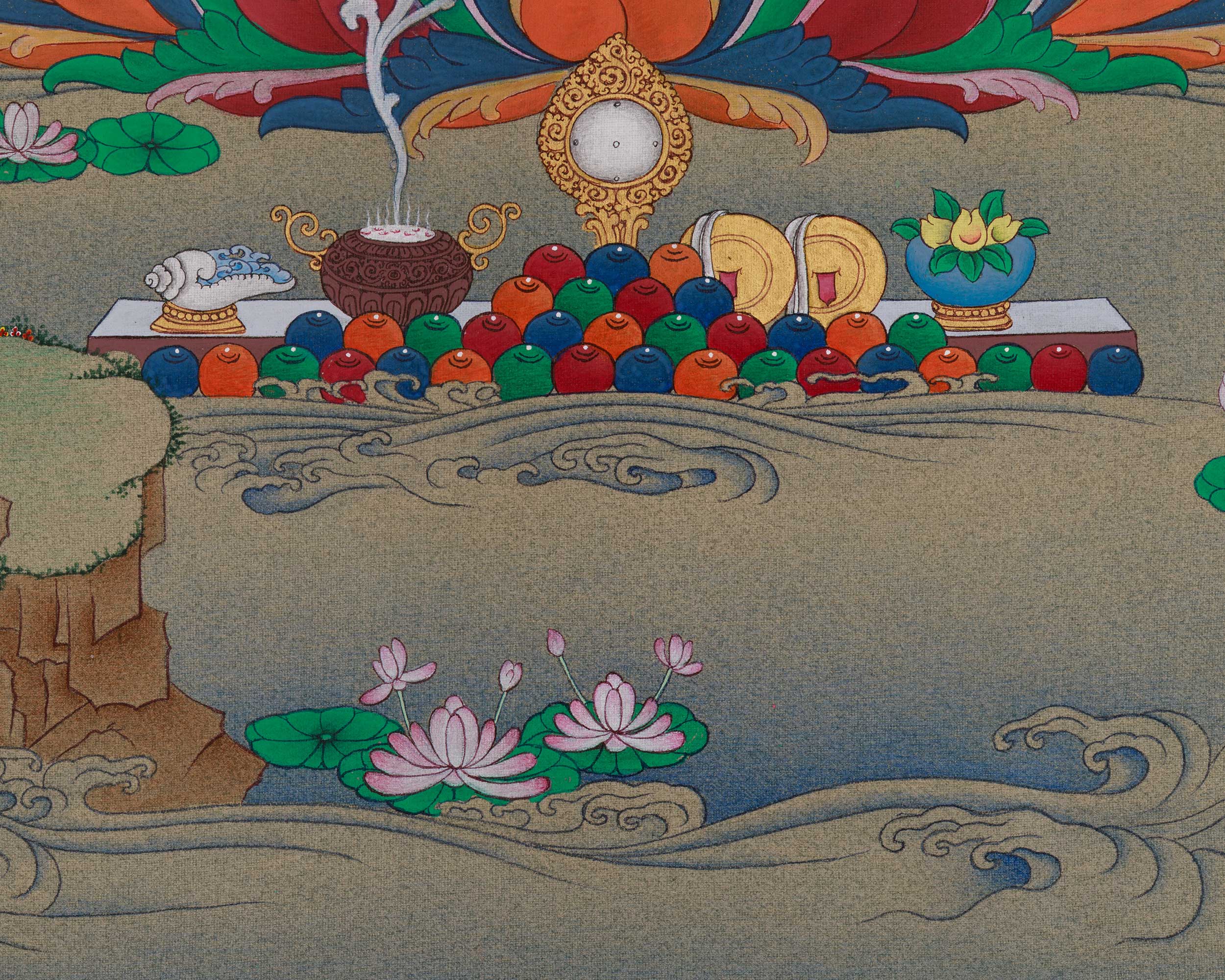 Himalayan Guru Rinpoche Artwork | Symbolizing Wisdom, Protection, and Spiritual Transformation