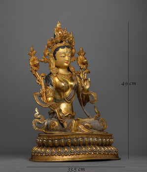 White Tara Figure | Embodiment of Healing and Longevity