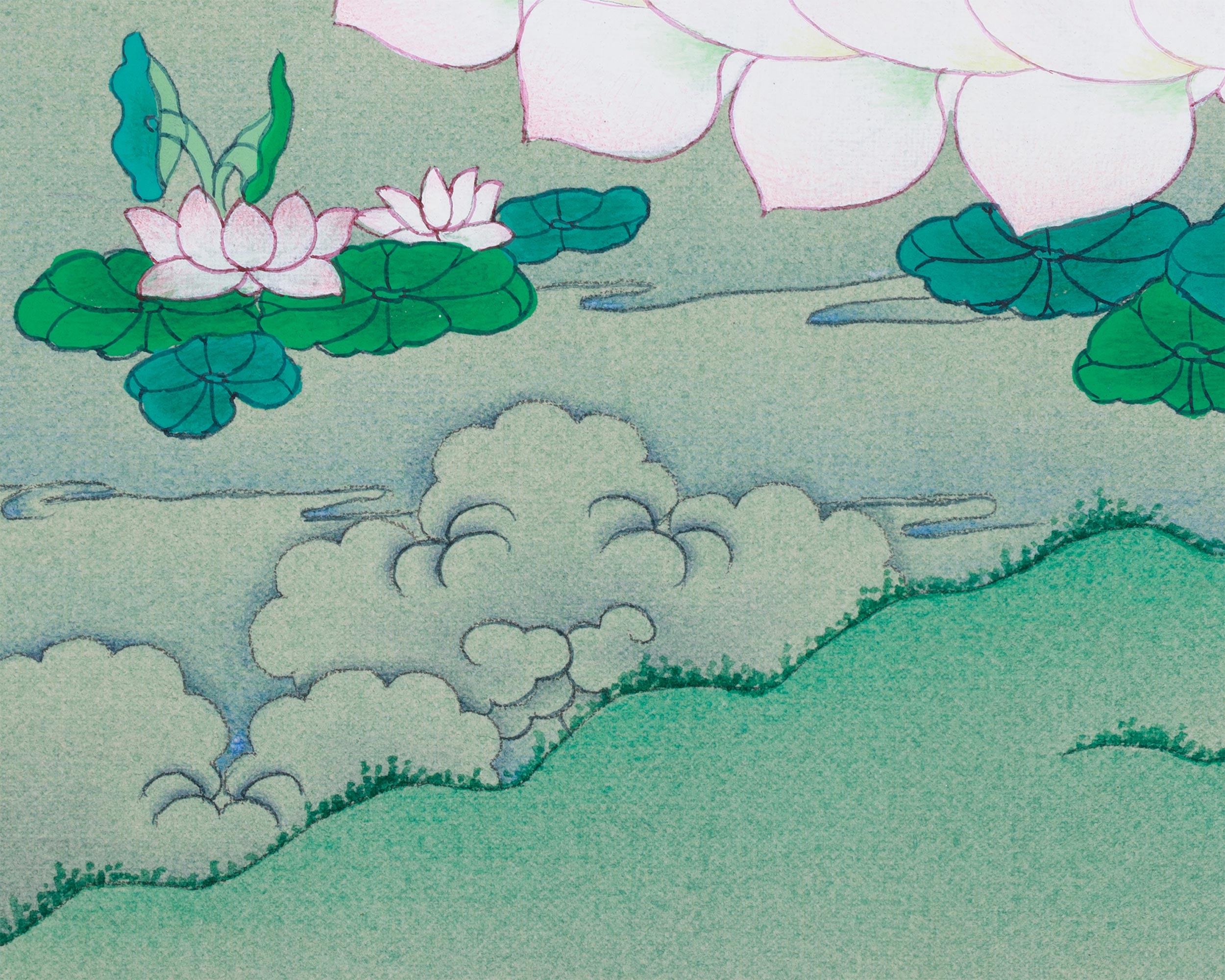 Tibetan Bodhisattva Chenrezig Painting | The Compassionate Protector of All Beings