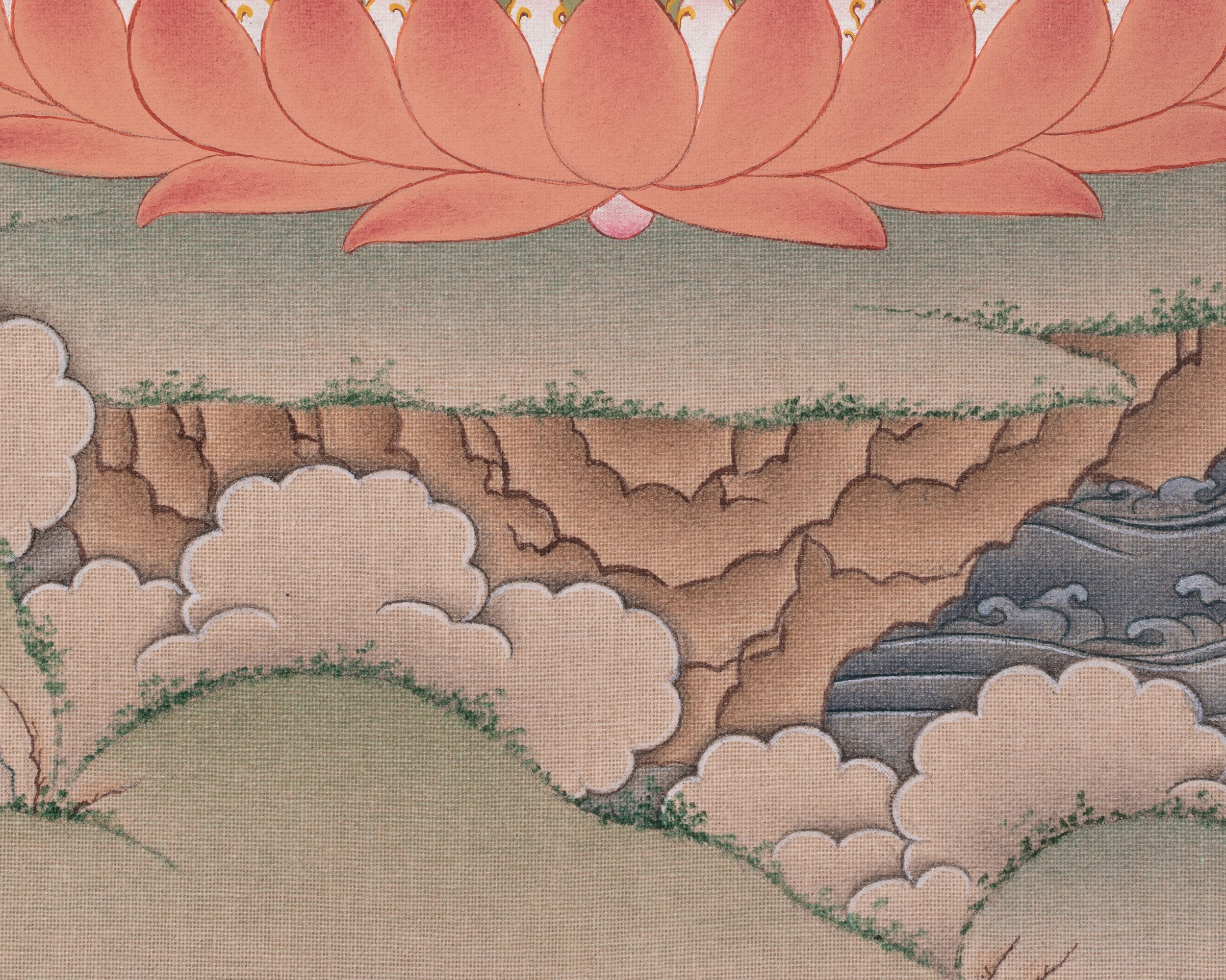 Vajrasattva Purification Art | Wisdom Deity | Spiritual Artwork