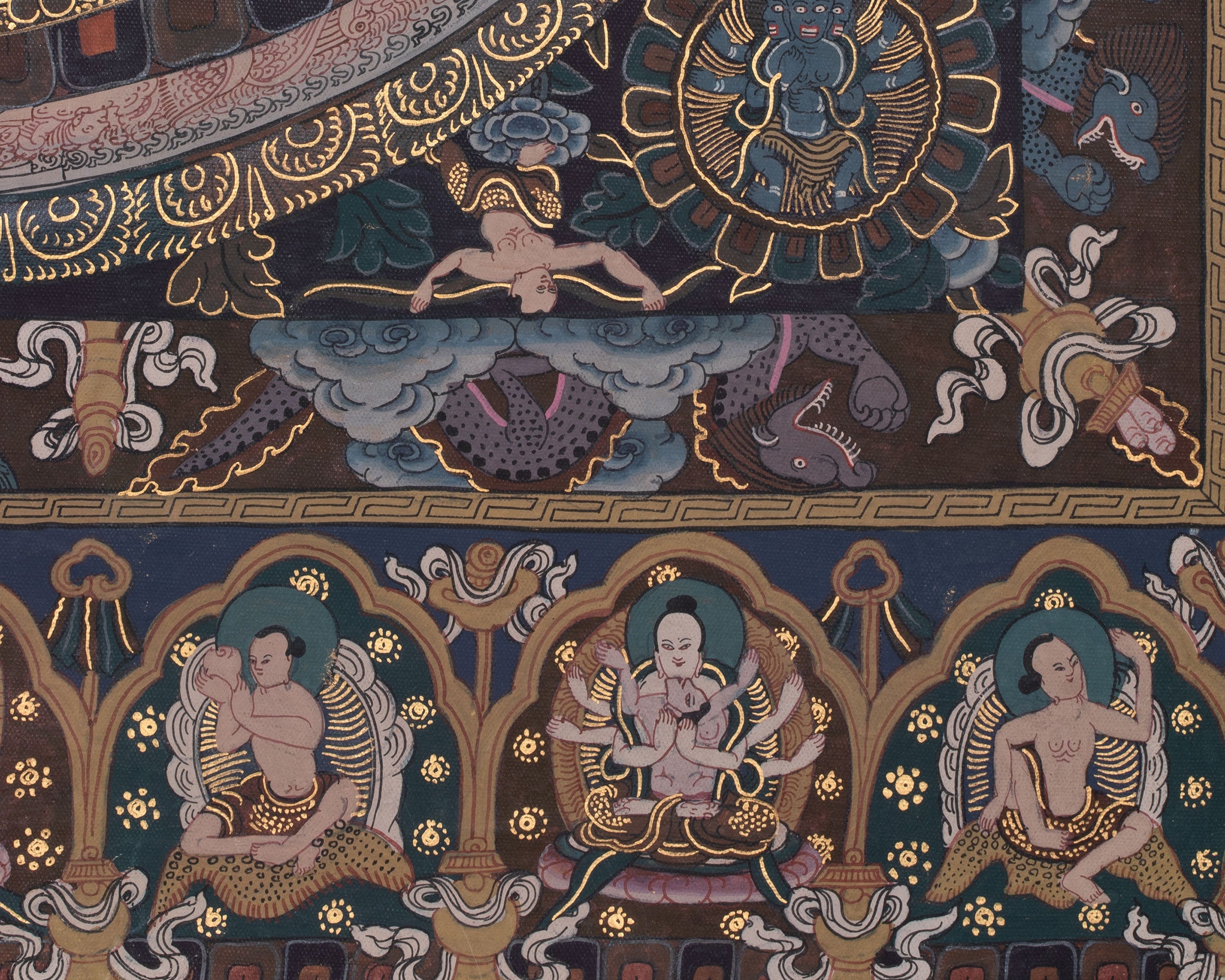 Traditional Vairocana Buddha Mandala | Thangka For Meditation Practice