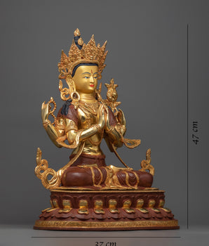 4-armed-chenrezig-sadhana-sculpture