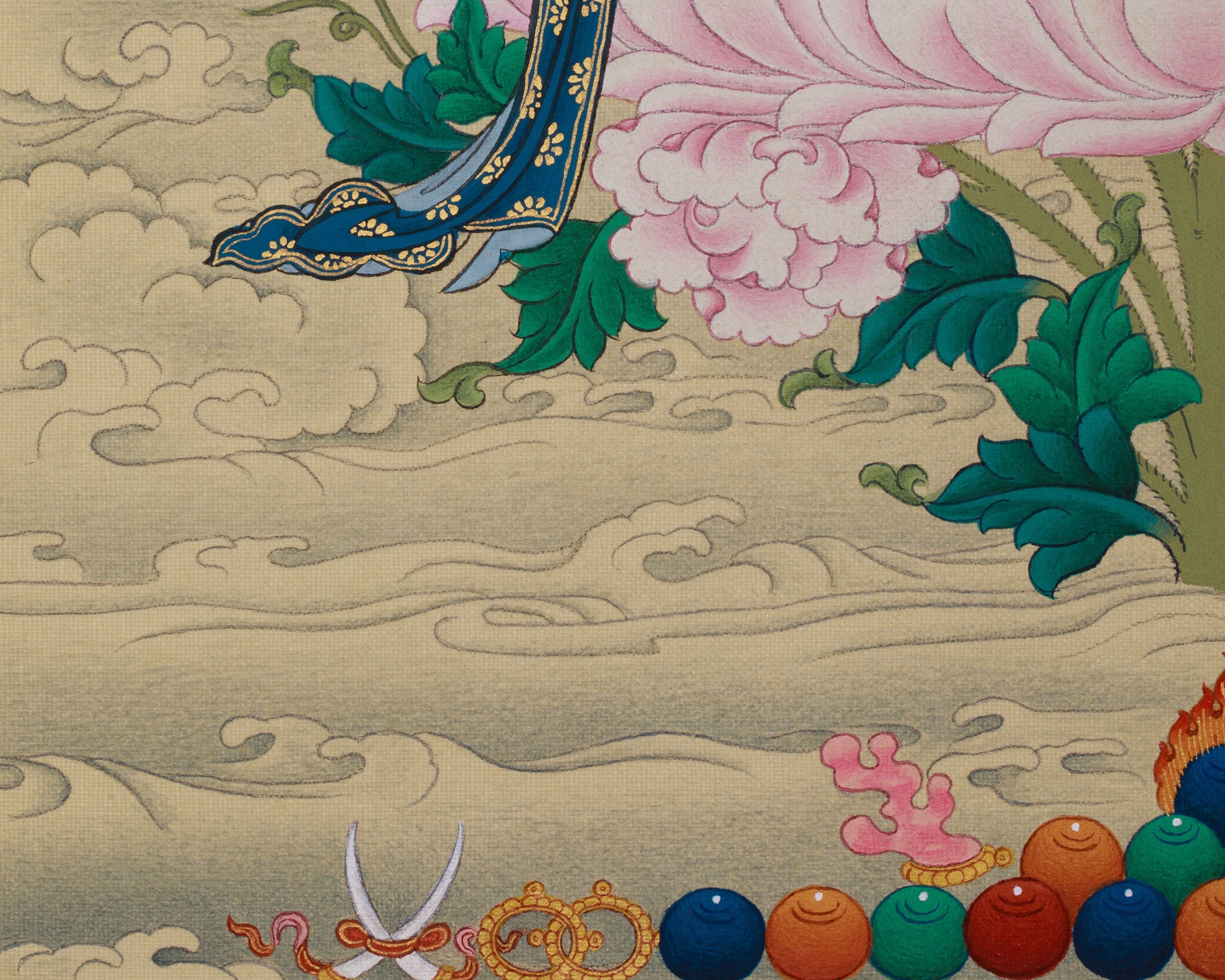 Vajrasattva Spiritual Thangka | The Embodiment of Purity
