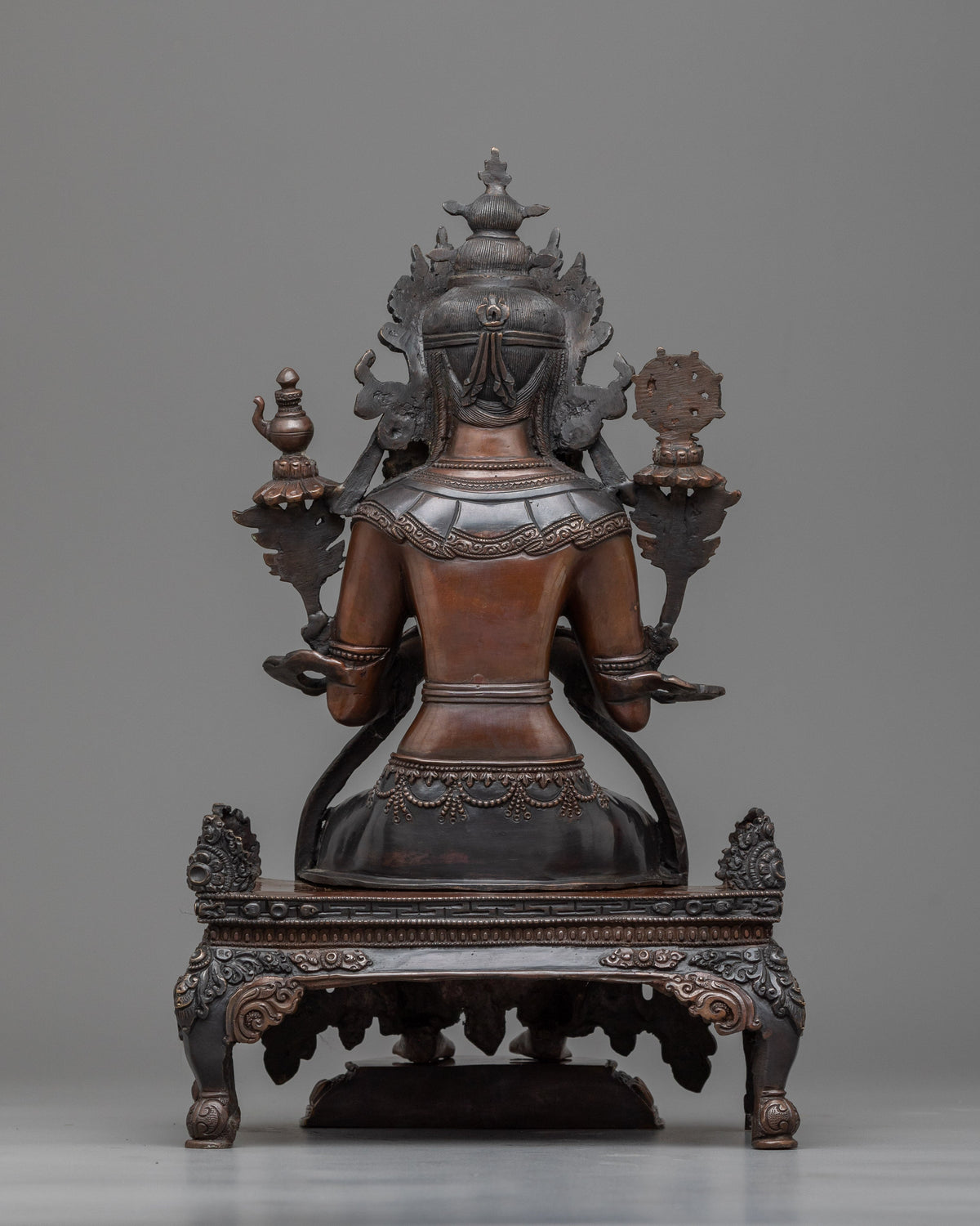 Future Buddha Maitreya Sculpture | Oxidized Copper Embodiment of Hope and Renewal