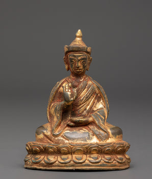 Gold Plated Karmapa Statue