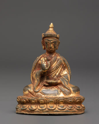 Gold Plated Karmapa Statue