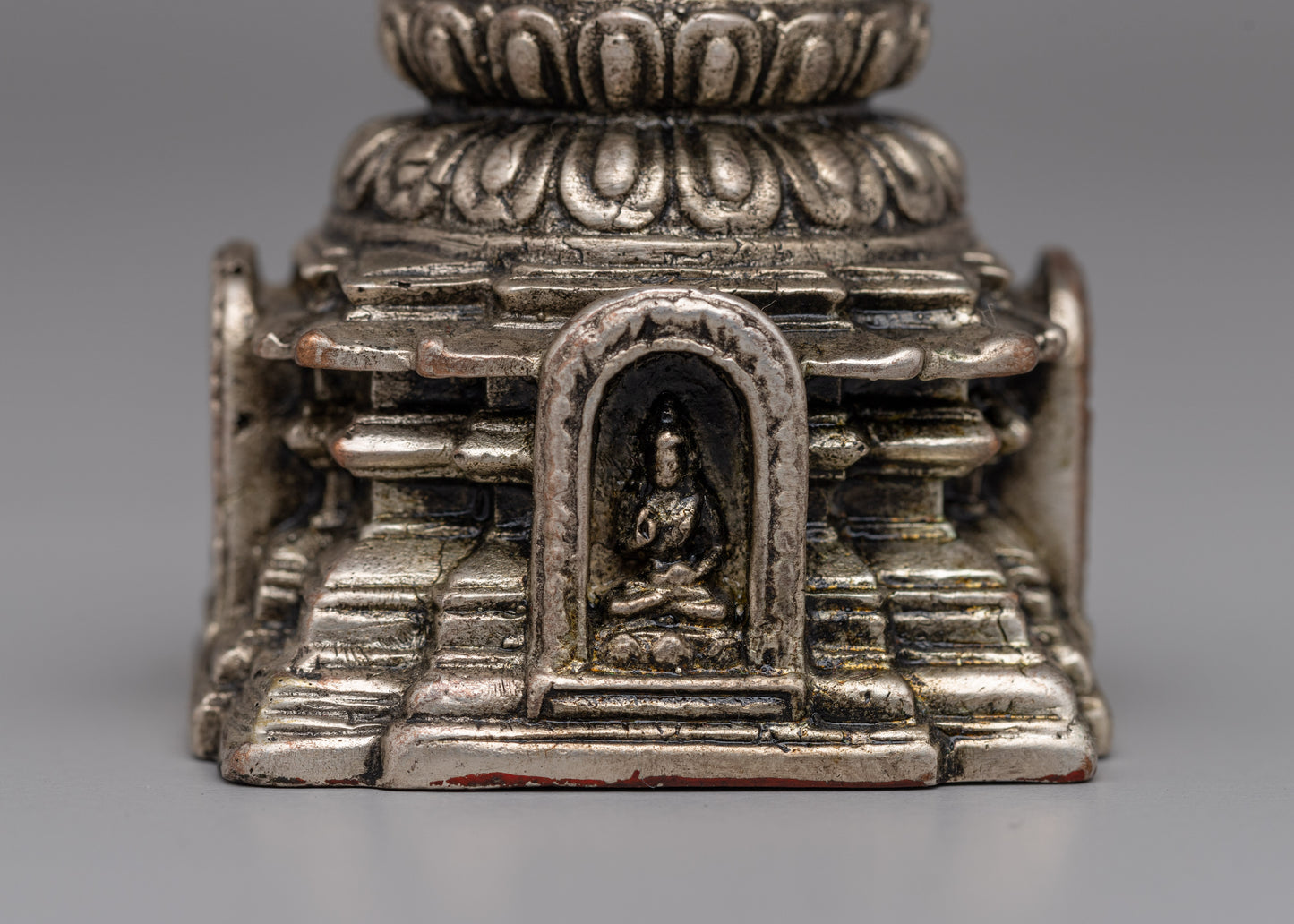 Decorative Copper  Chaitya Stupa | Symbol of Compassion and Enlightenment in Tibetan Art