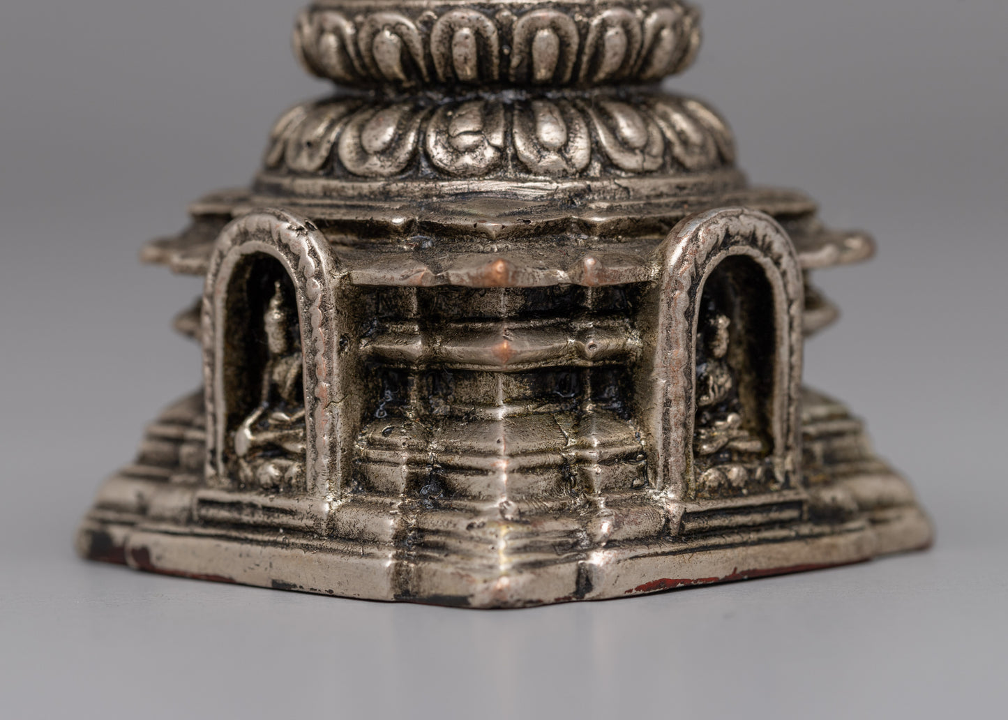 Decorative Copper  Chaitya Stupa | Symbol of Compassion and Enlightenment in Tibetan Art