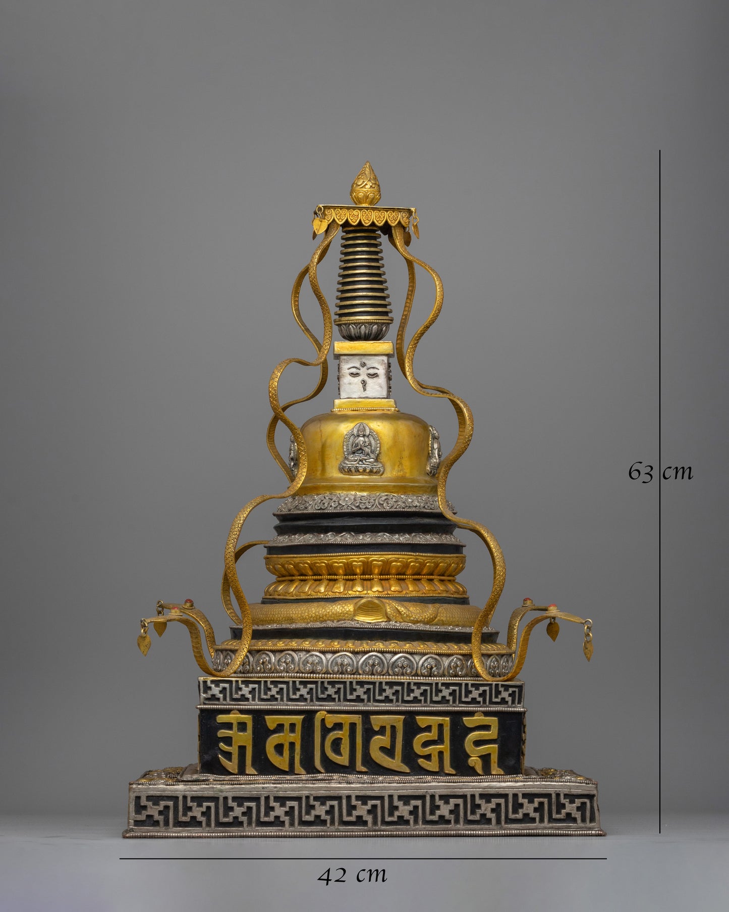 Decorative Buddhist Stupa Sculpture | Symbol of Peace and Enlightenment, for Home Decor