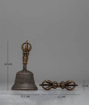 Bronze Vajra and Bell for Buddhist Practice | Ritual Tools of Tibetan Buddhism