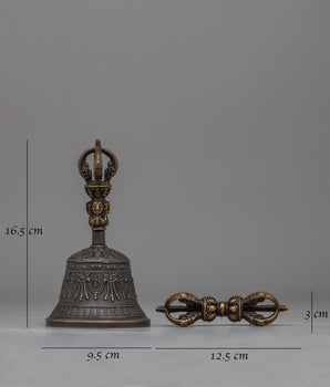 Tibetan Buddhist Bell and Vajra | Symbol of Wisdom and Compassion in Buddhist Practice