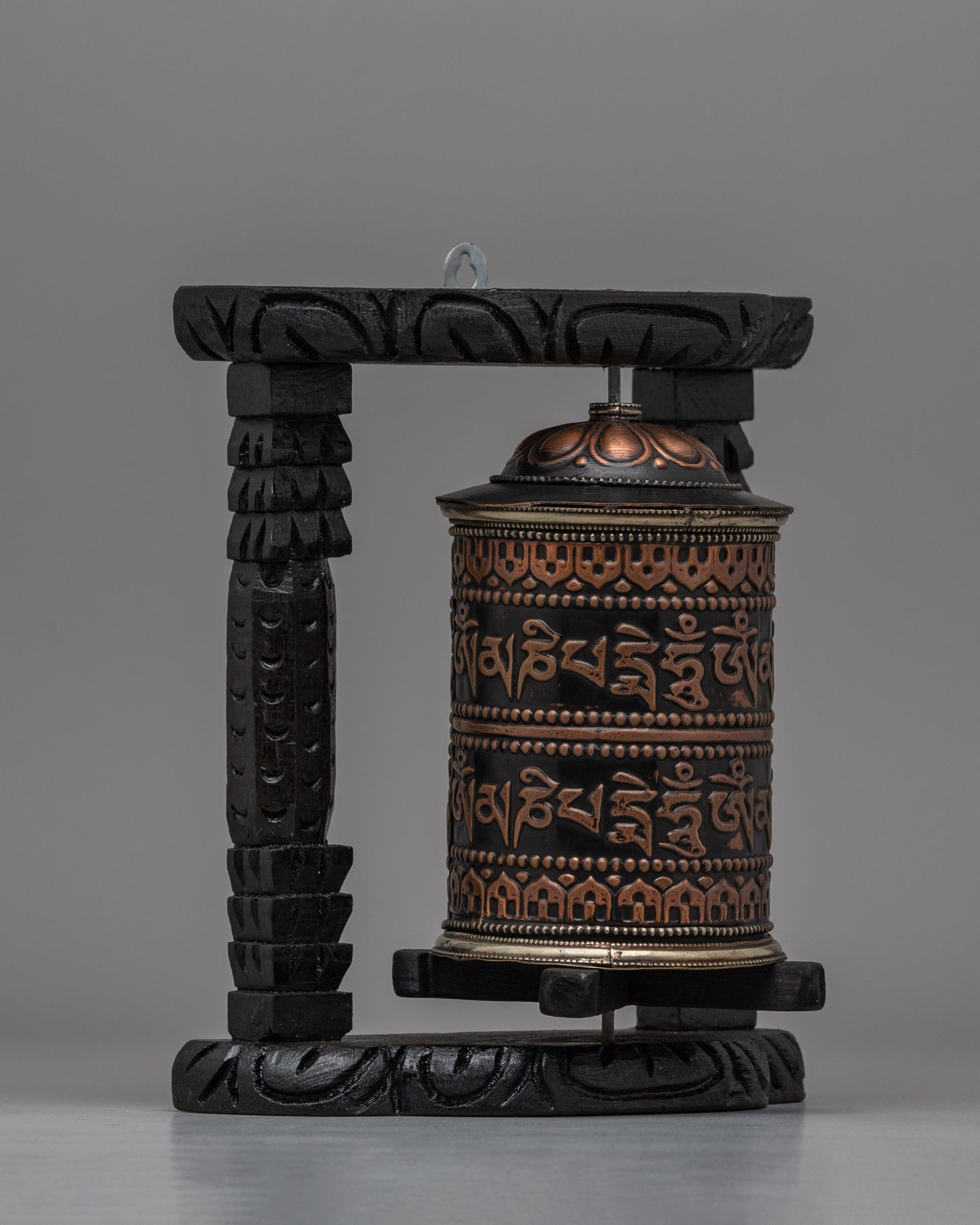 Elegant Traditional Buddhist Prayer Wheel | Sacred Tool for Meditation and Daily Prayers